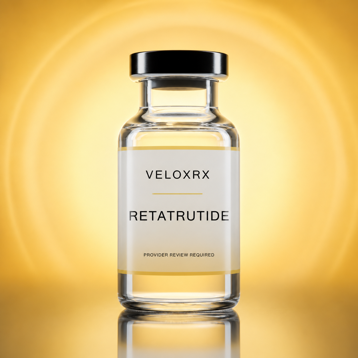 VeloxRX Retatrutide vial product presentation